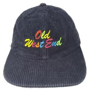 AS Colour Baseball Cap Blue Corduroy Embroidered Old West End Hat OS Slideback